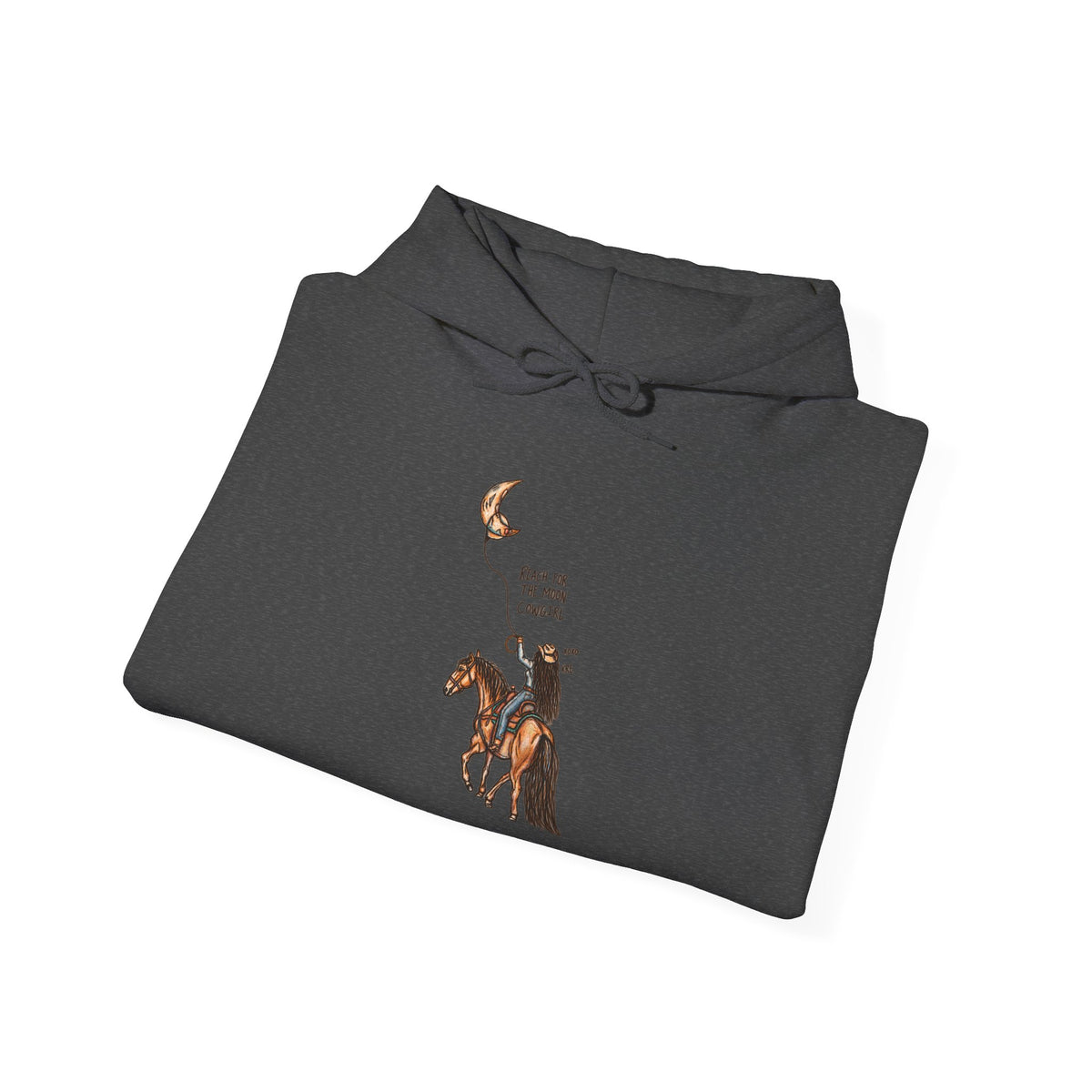 Reach for the moon cowgirl hoodie