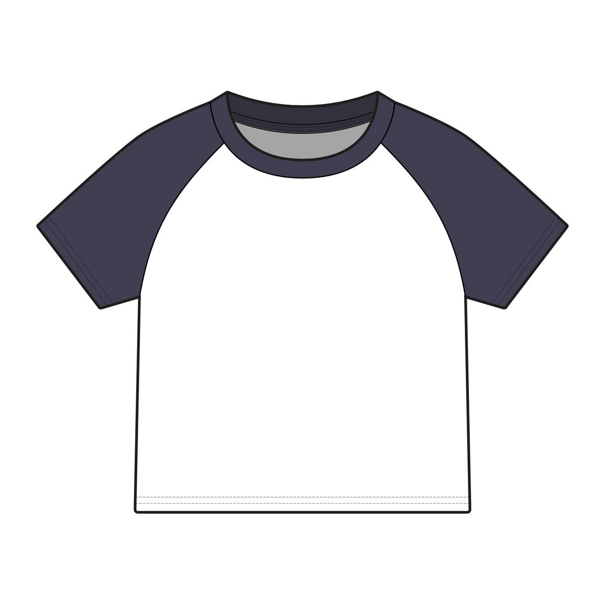 Born to Roam raglan baby tee