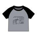 The art of being a cowboy raglan baby tee
