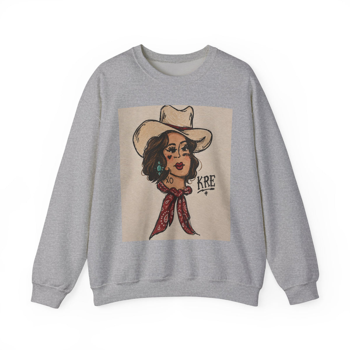 Rodeo rose crewneck