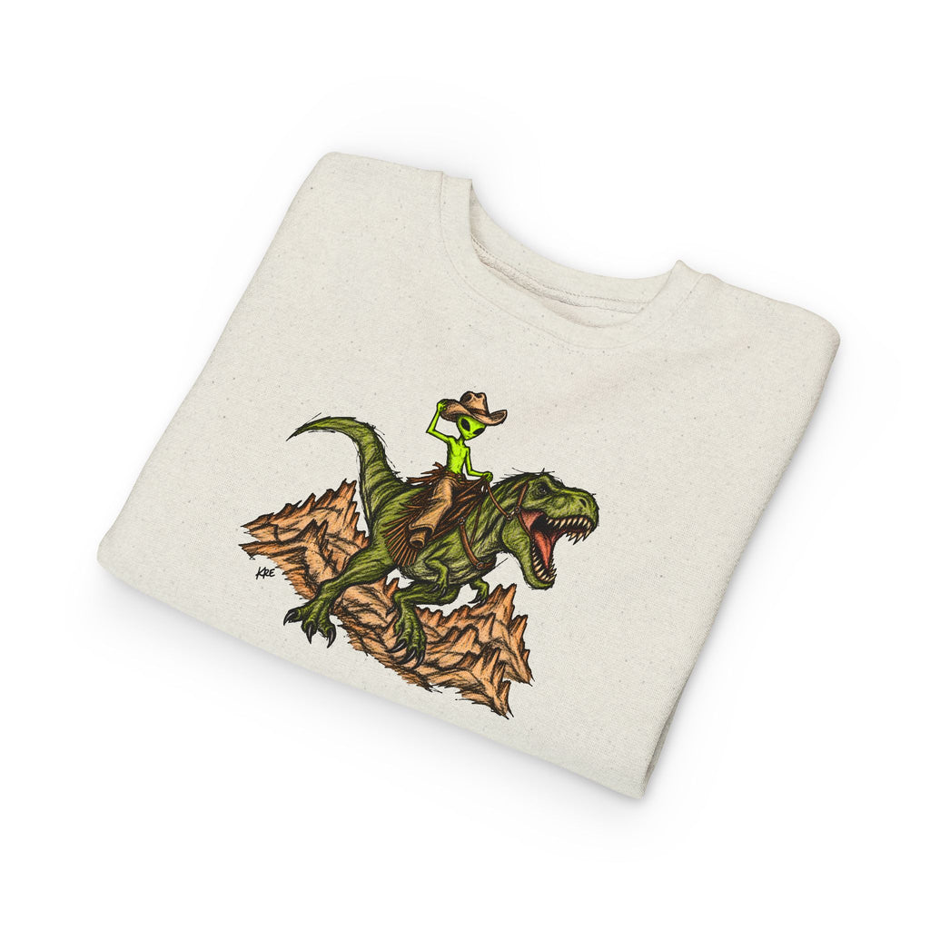 Alien outlaw toddler crewneck