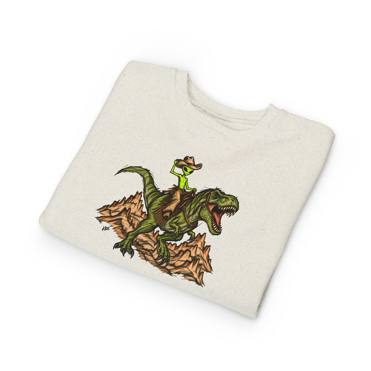 Alien outlaw toddler crewneck
