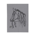 Horses mane plush blanket
