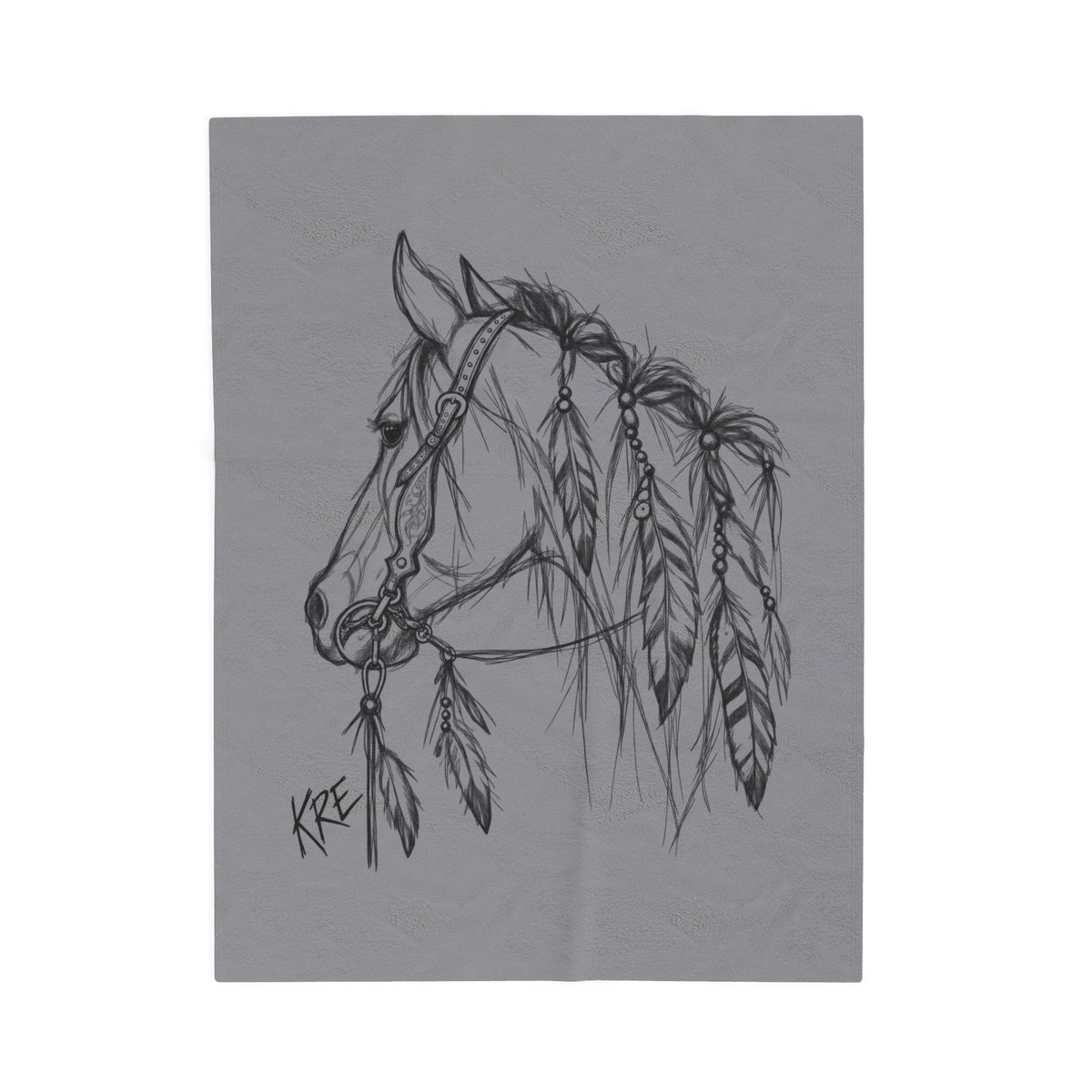 Horses mane plush blanket