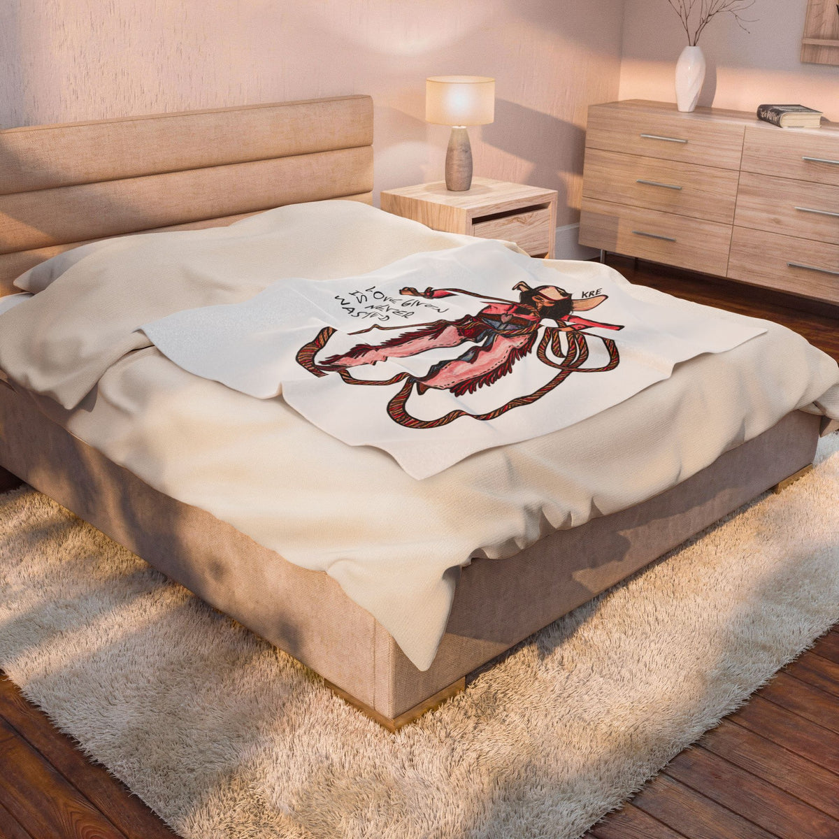 Love Given Is Never Wasted —Velveteen Plush Blanket