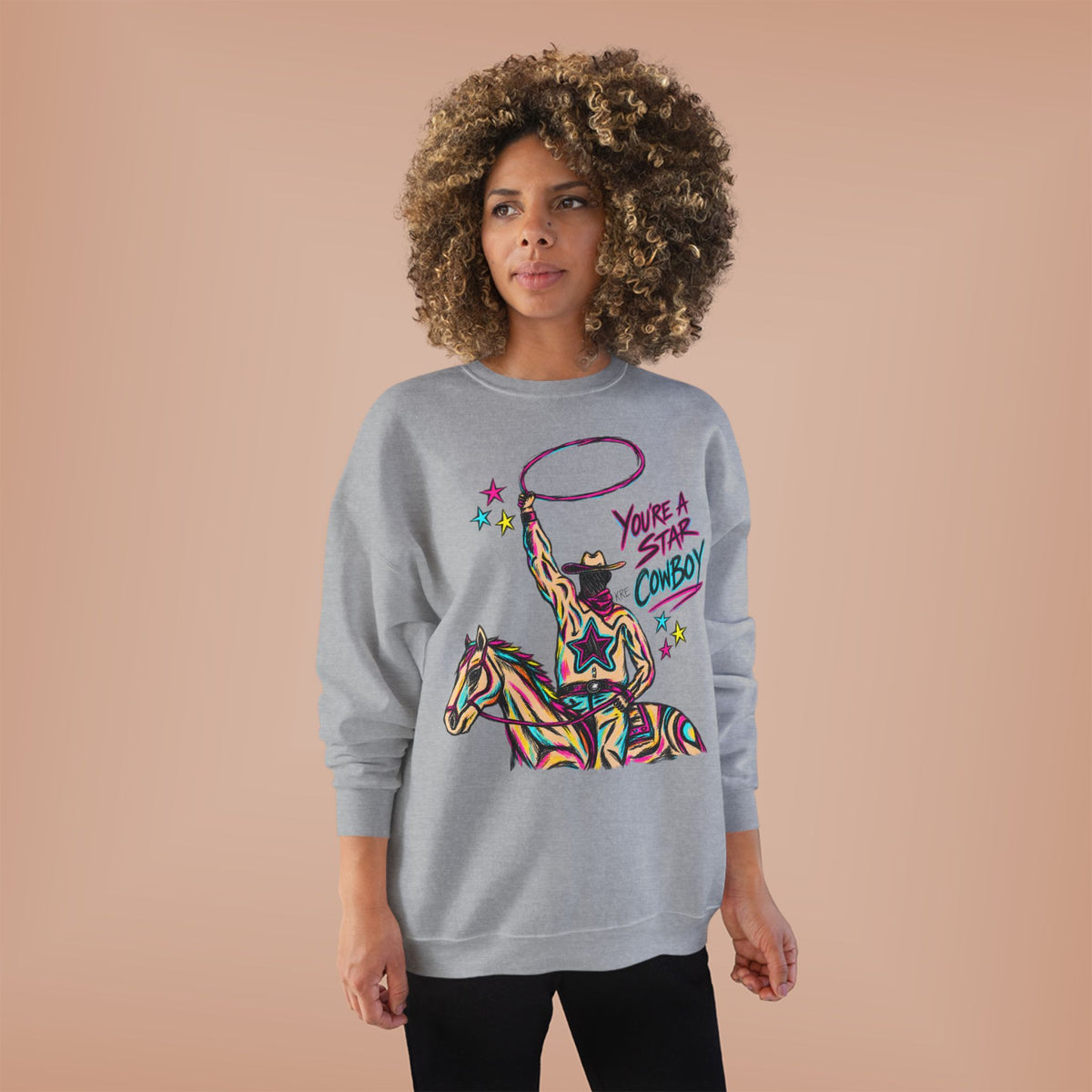 Star cowboy crewneck