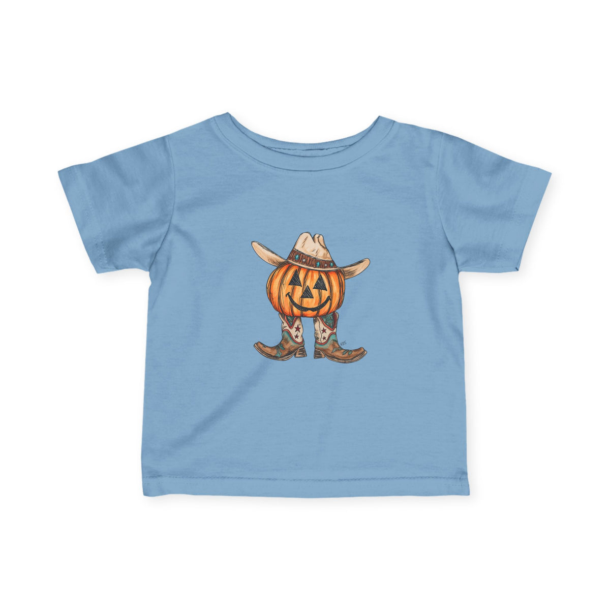 Cowboy pumpkin toddler shirt