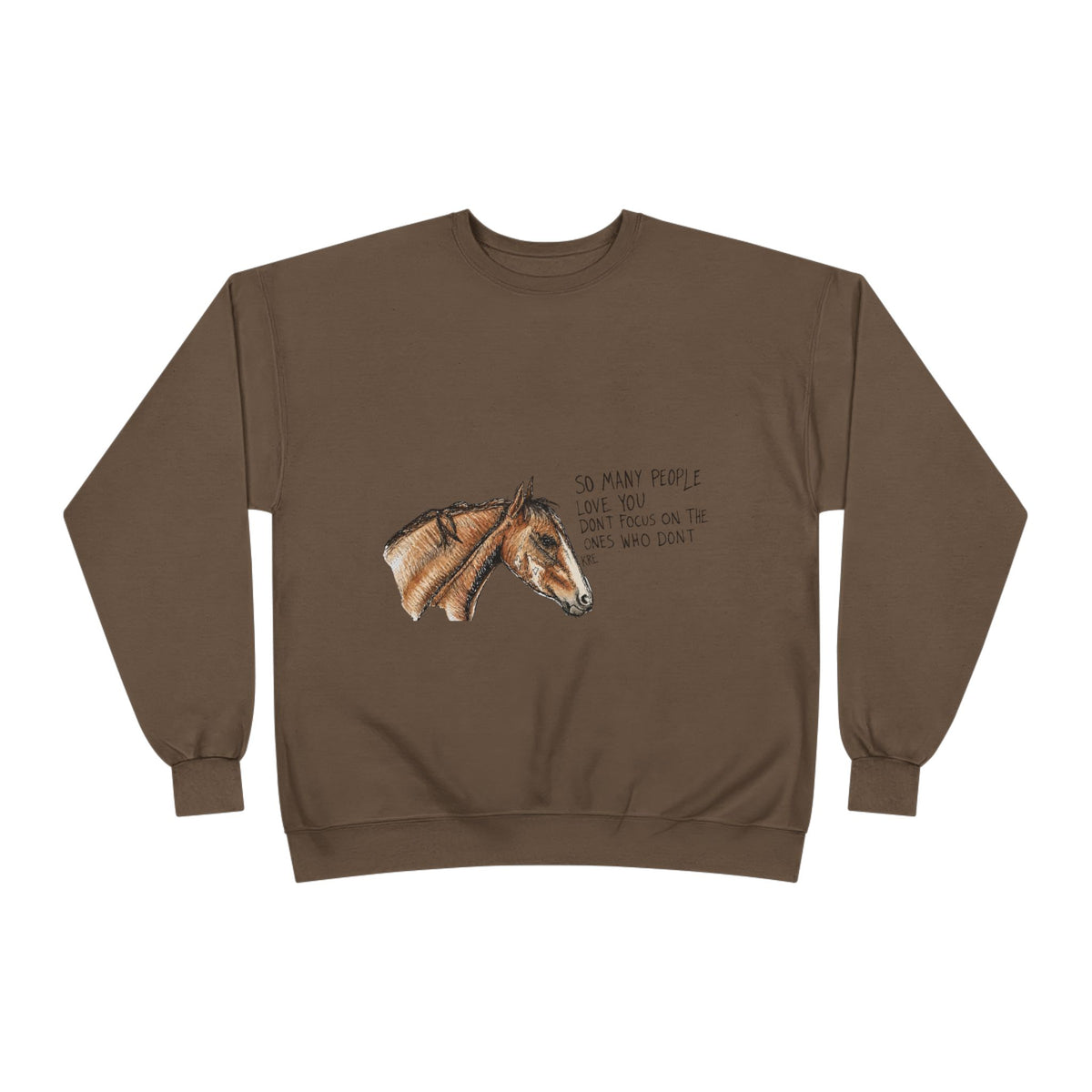 You are loved crewneck with color