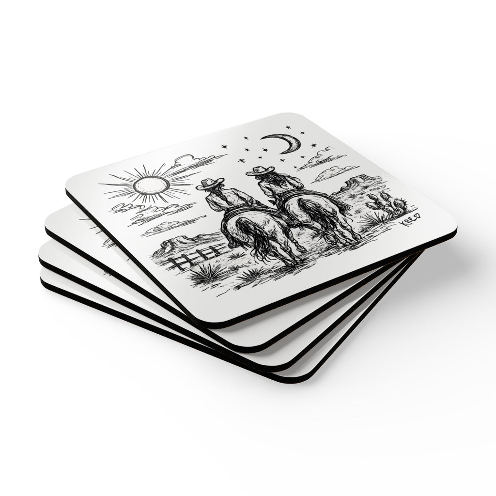 Corkwood Coaster Set