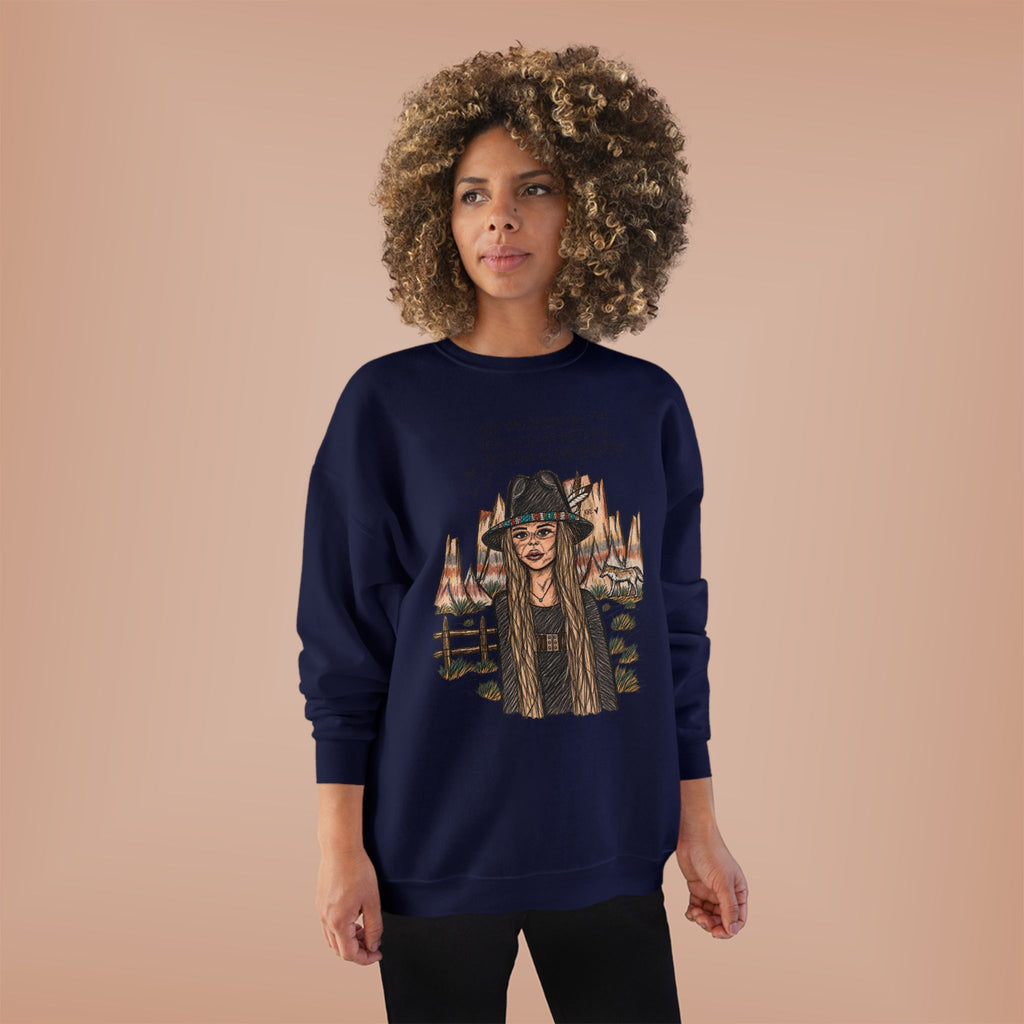 She was as free as the badlands crewneck