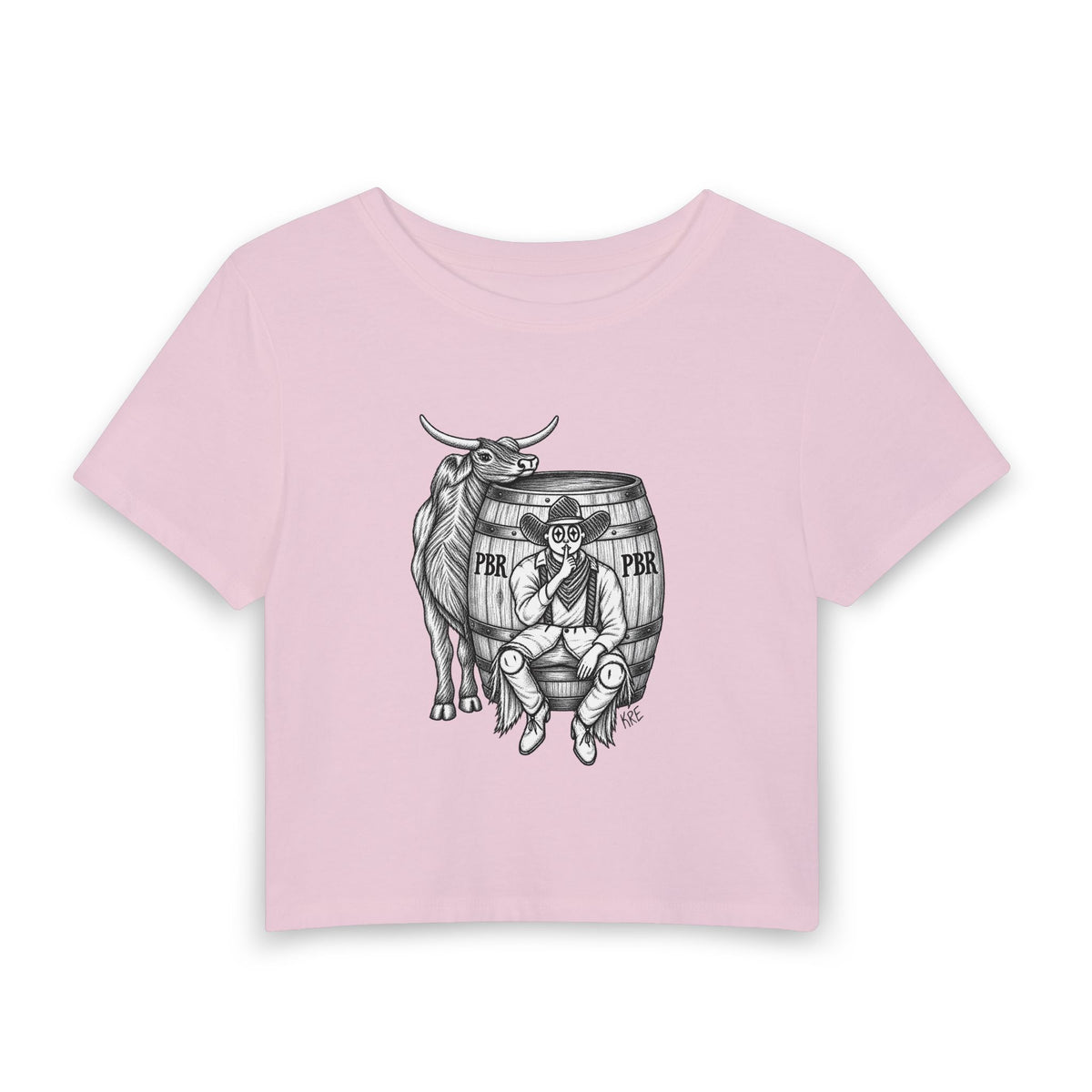 Women's bullfighting baby tee
