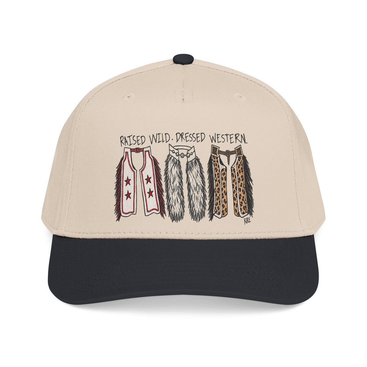 Mid Profile Baseball Cap raised wild, dressed western