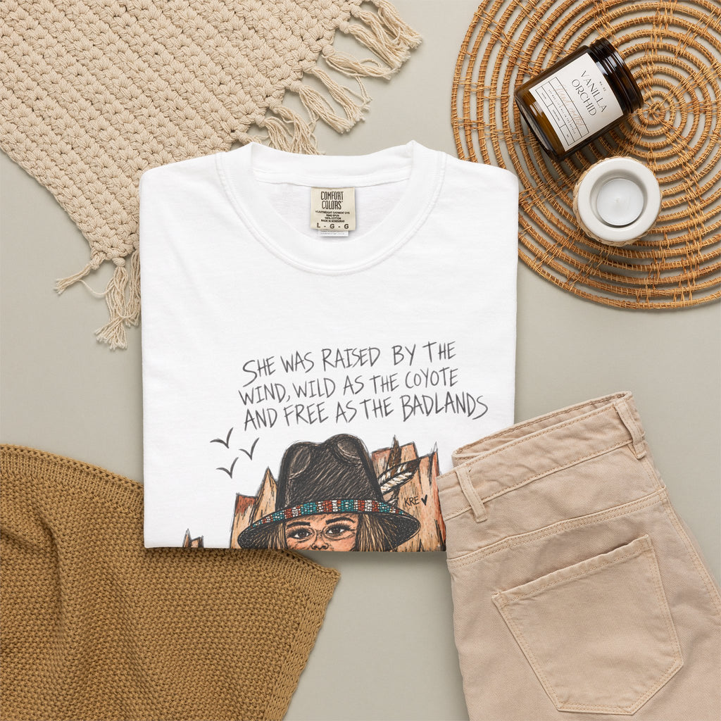 She was as free as the badlands T-shirt