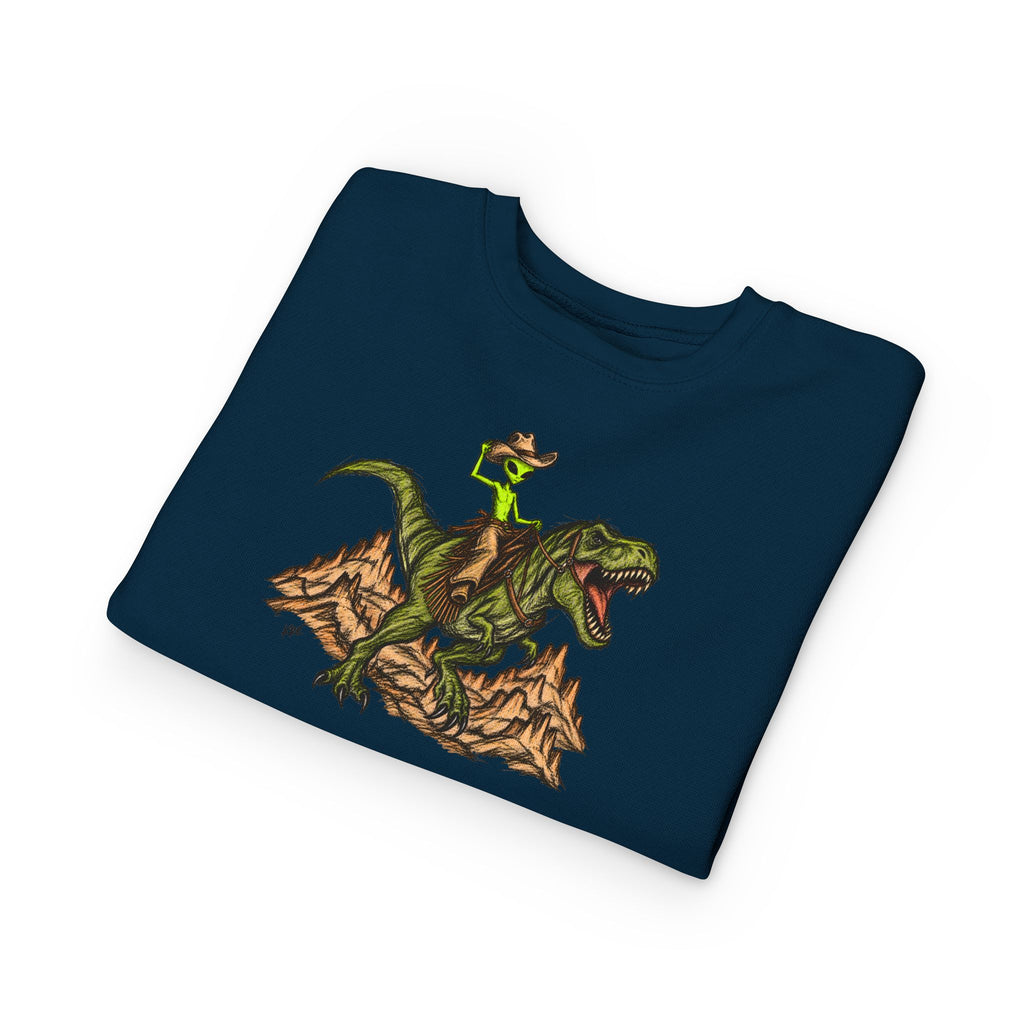 Alien outlaw toddler crewneck