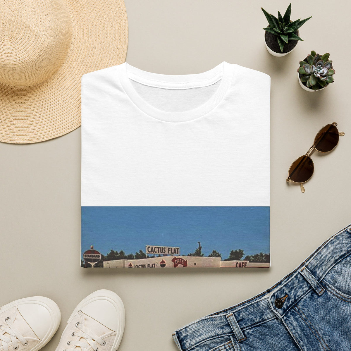 Vintage cactus flat  T-Shirt