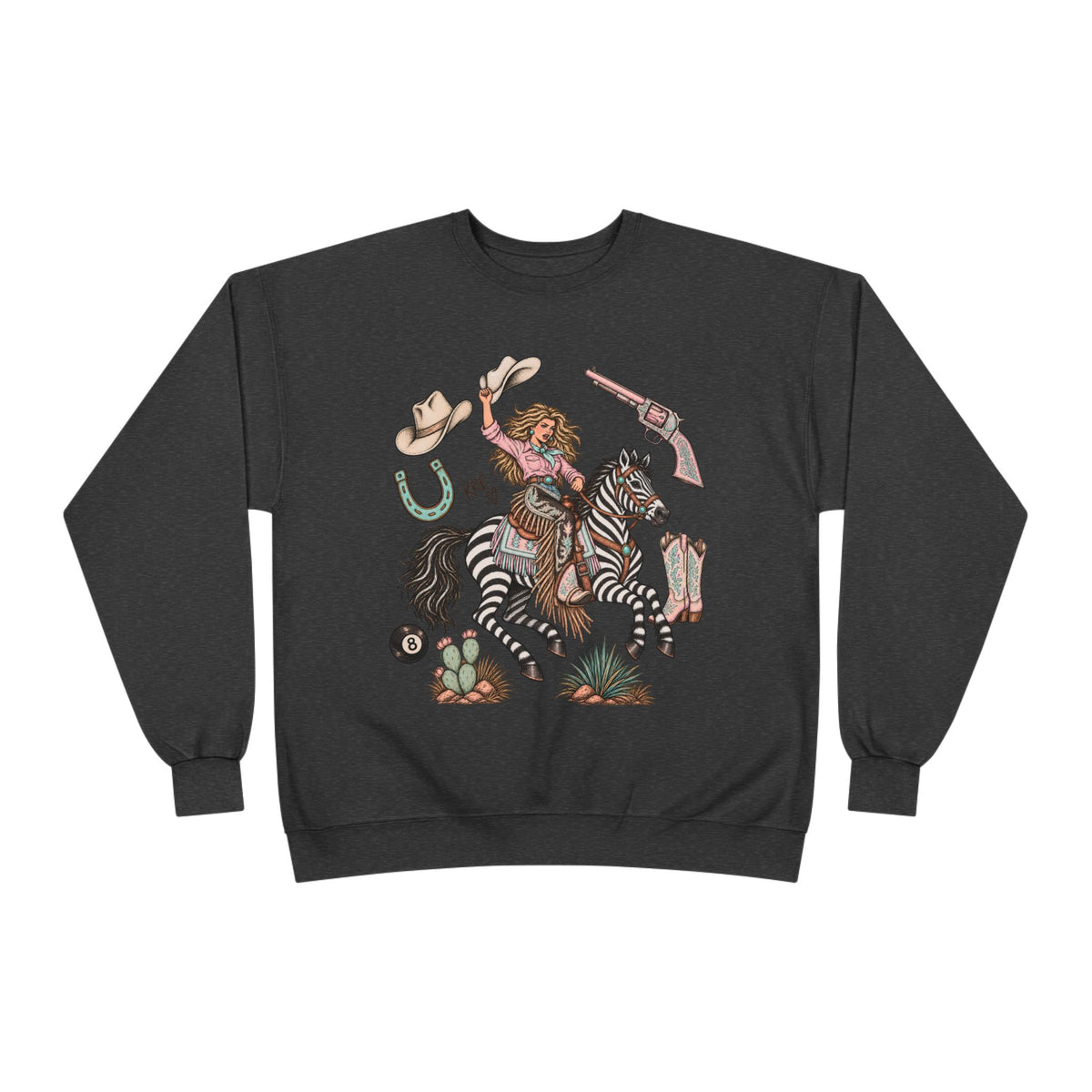Zebra girl crewneck