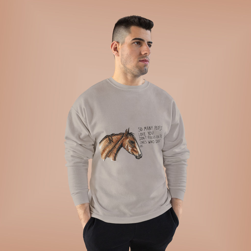 You are loved crewneck with color