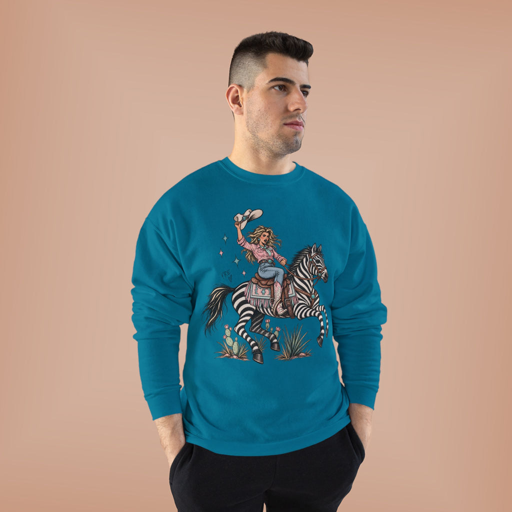 Desert zebra crewneck