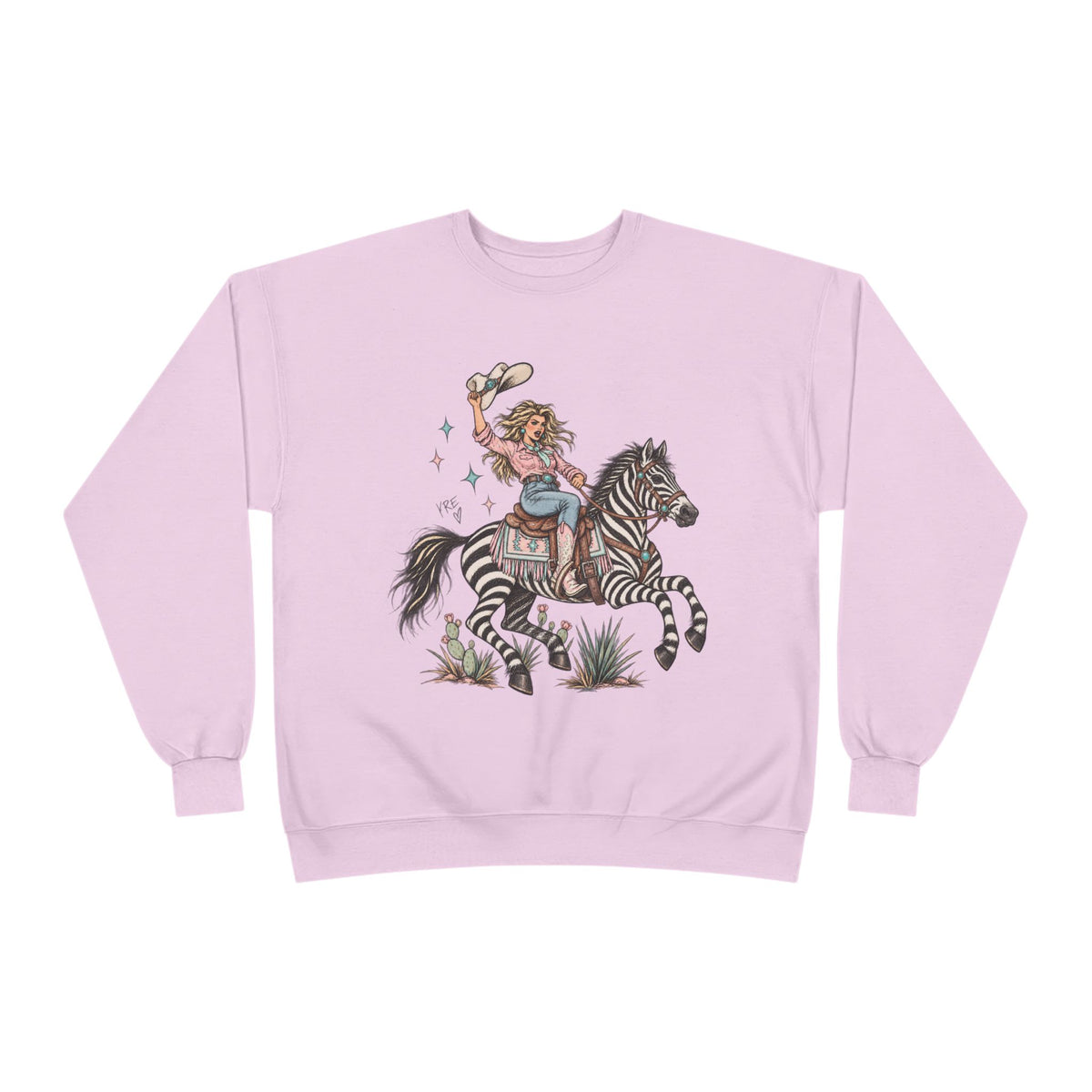 Desert zebra crewneck