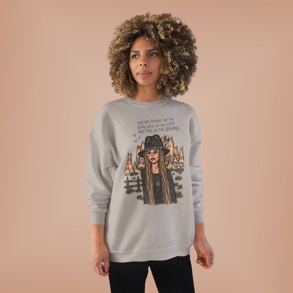 She was as free as the badlands crewneck
