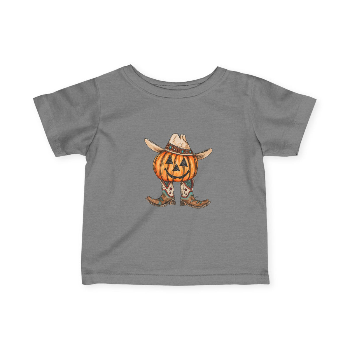 Cowboy pumpkin toddler shirt