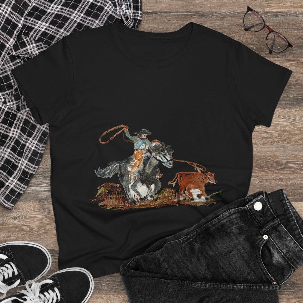 Roper cotton tee watercolor Paula Emry-burtt