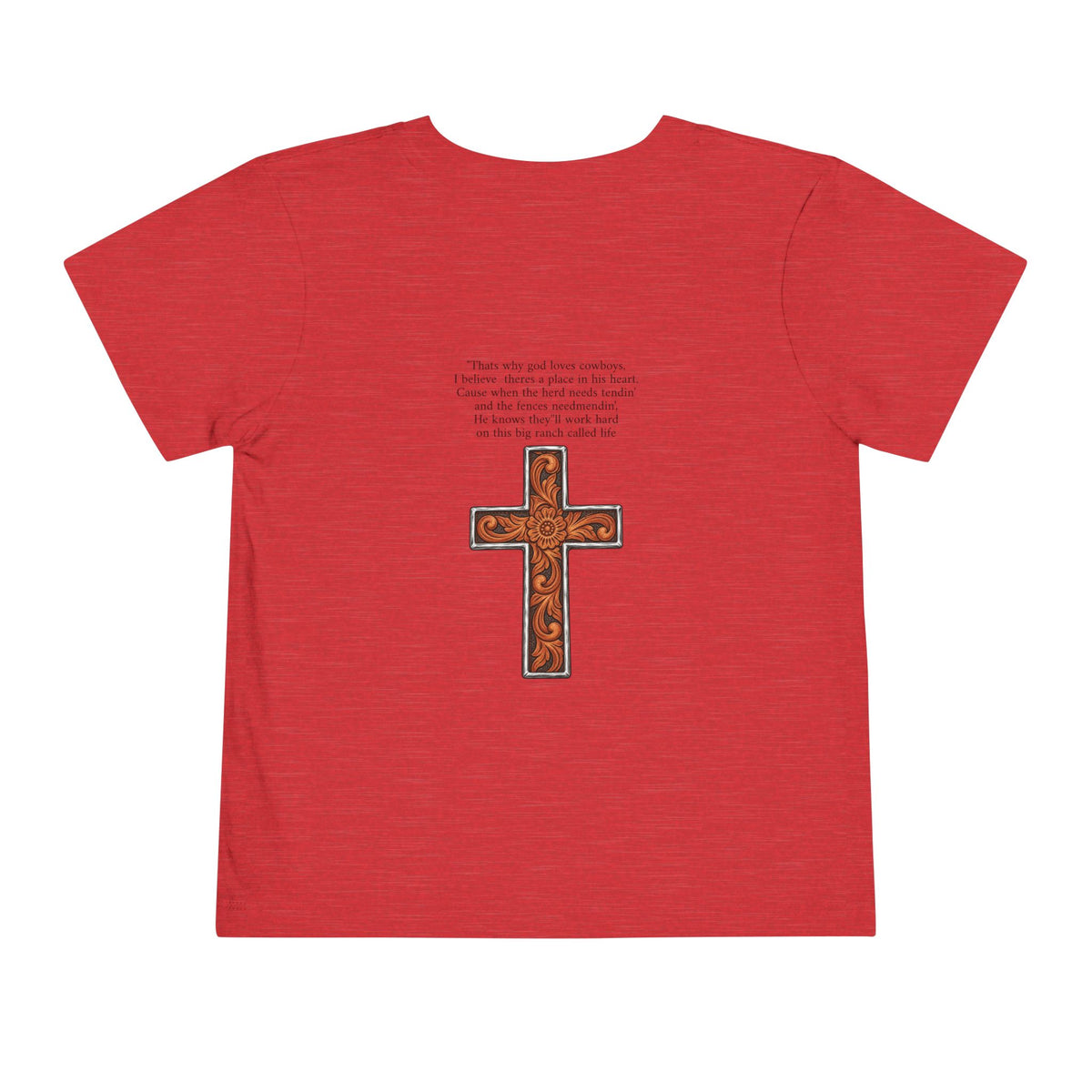 Cowboy of god Toddler Short Sleeve Tee