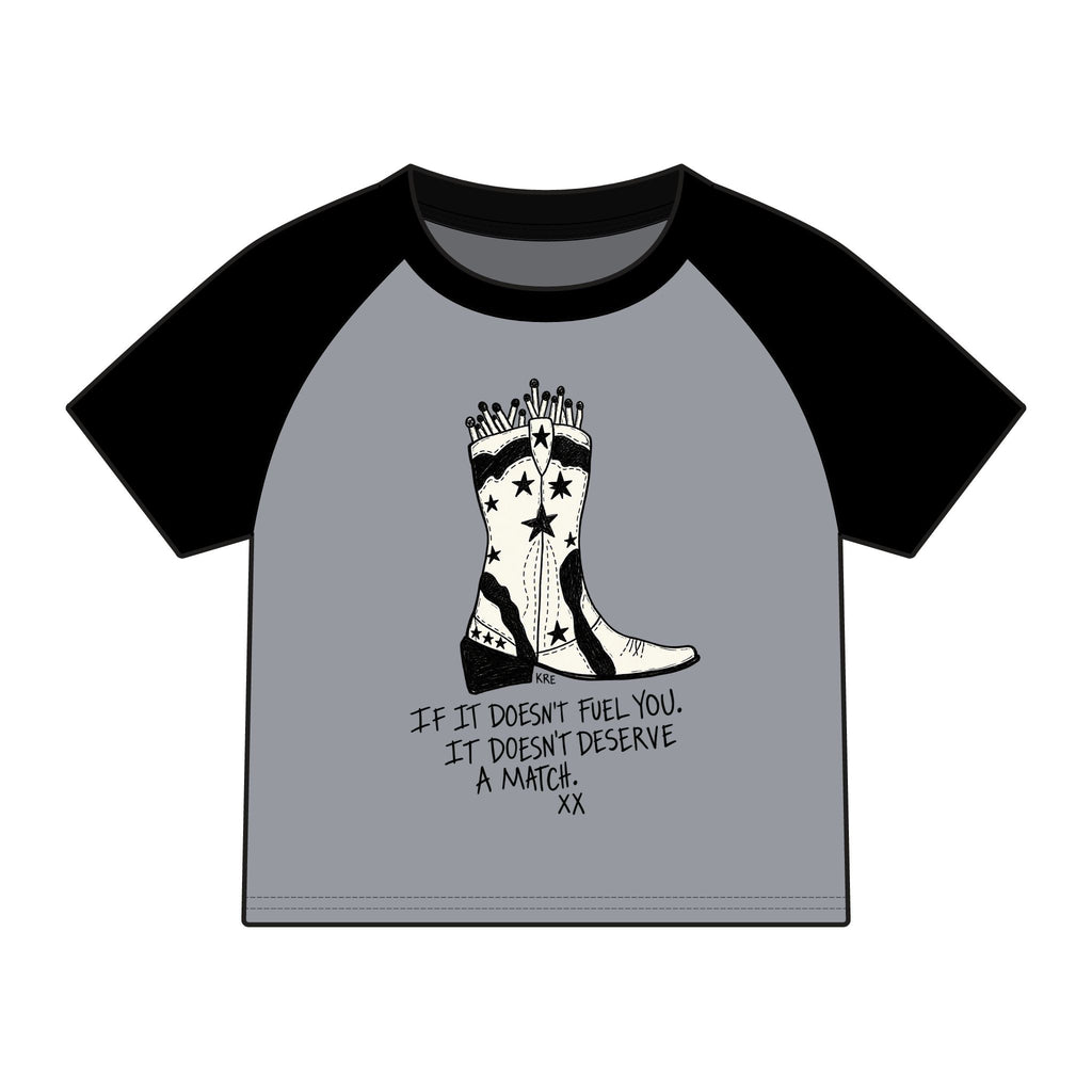 Match made raglan baby tee