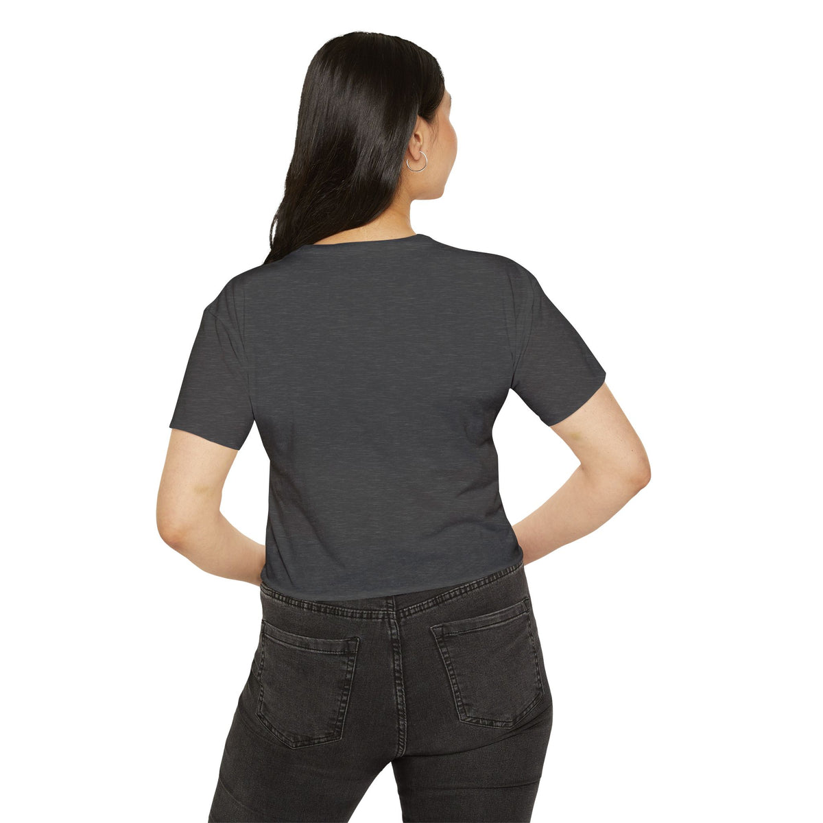 A cowboys word crop top