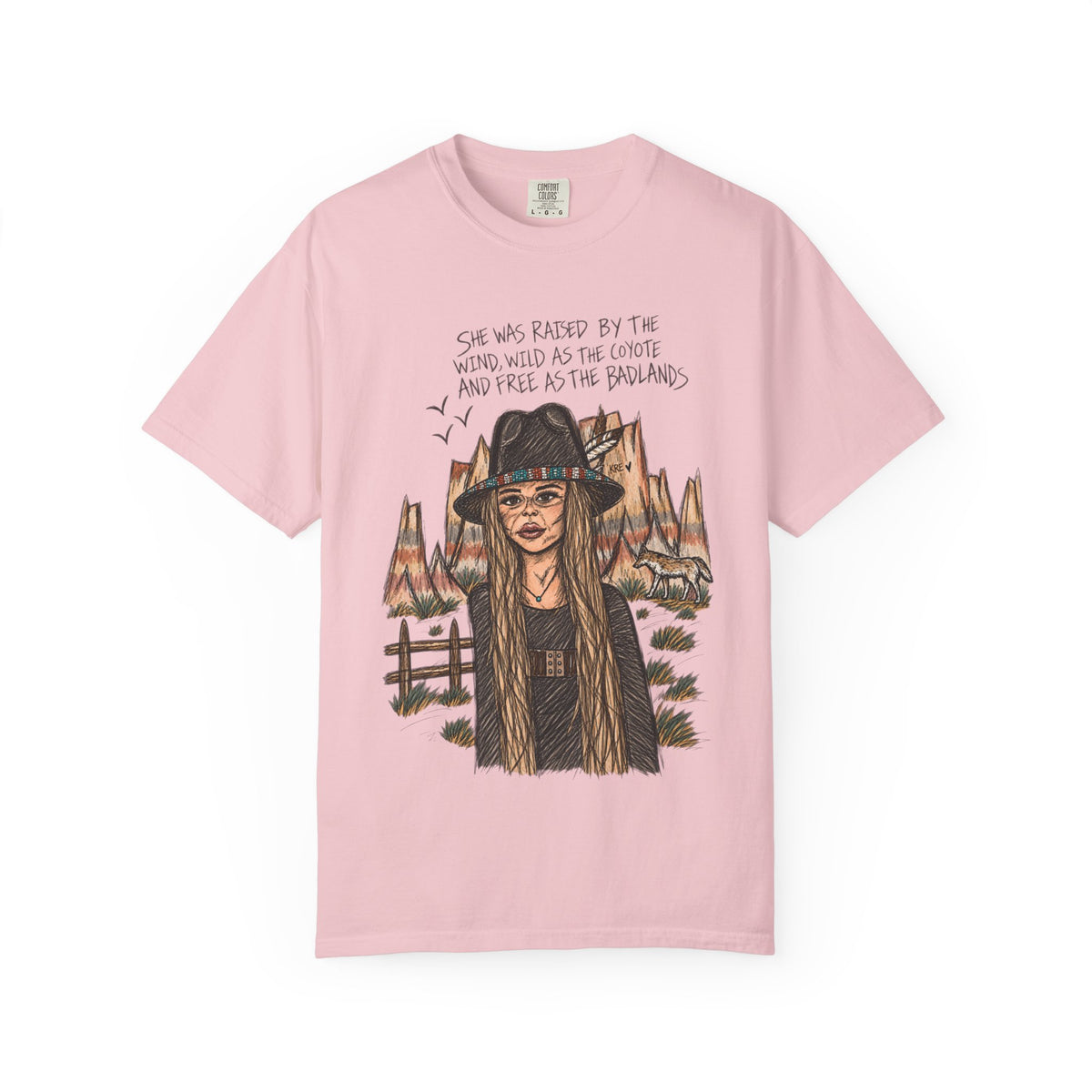 She was as free as the badlands T-shirt