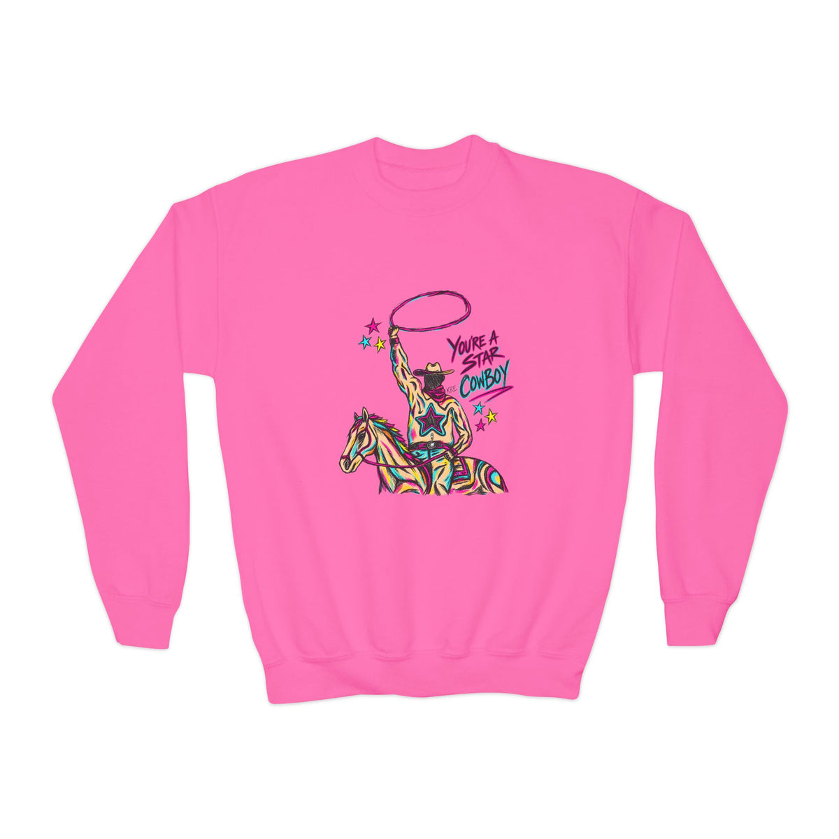 You're a Star Cowboy — Youth Crewneck Sweatshirt