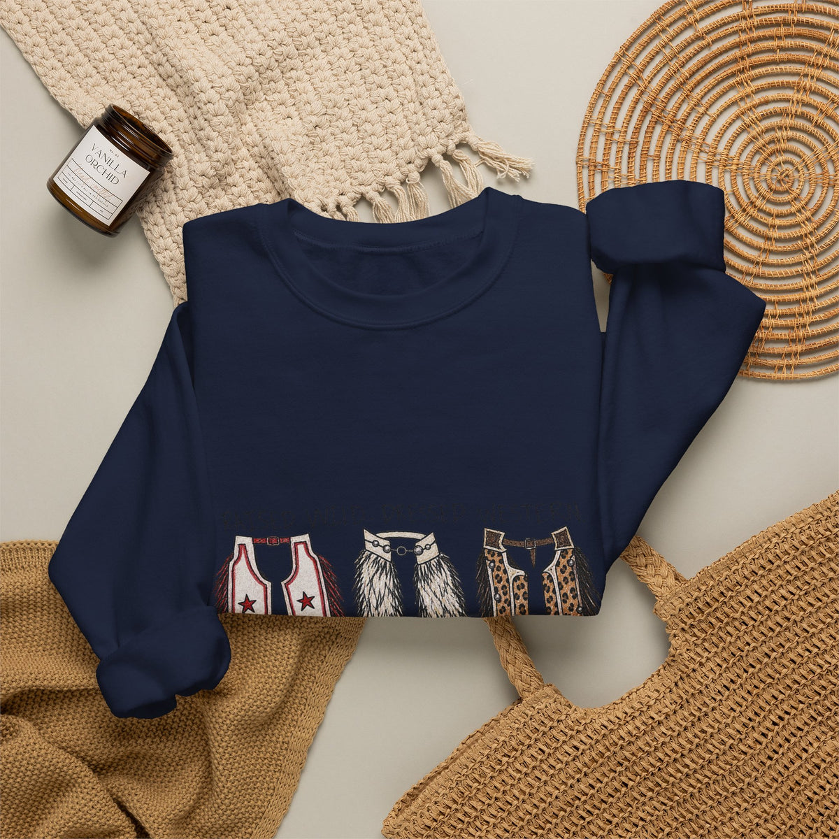 Raised wild dressed western Unisex Heavy Blend™ Crewneck Sweatshirt