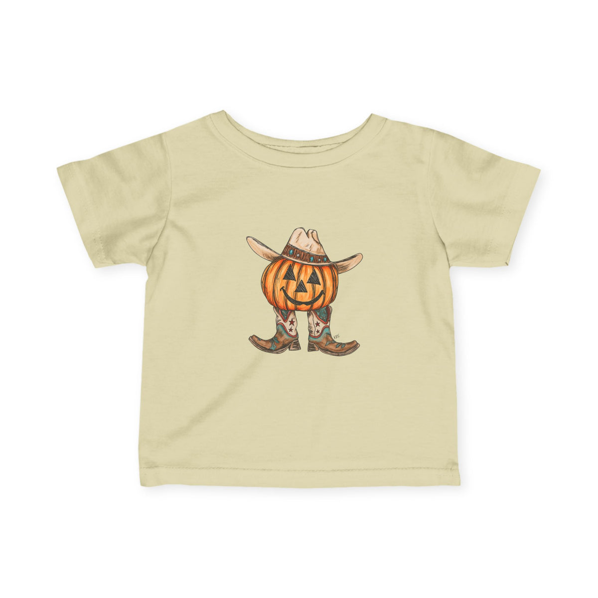Cowboy pumpkin toddler shirt