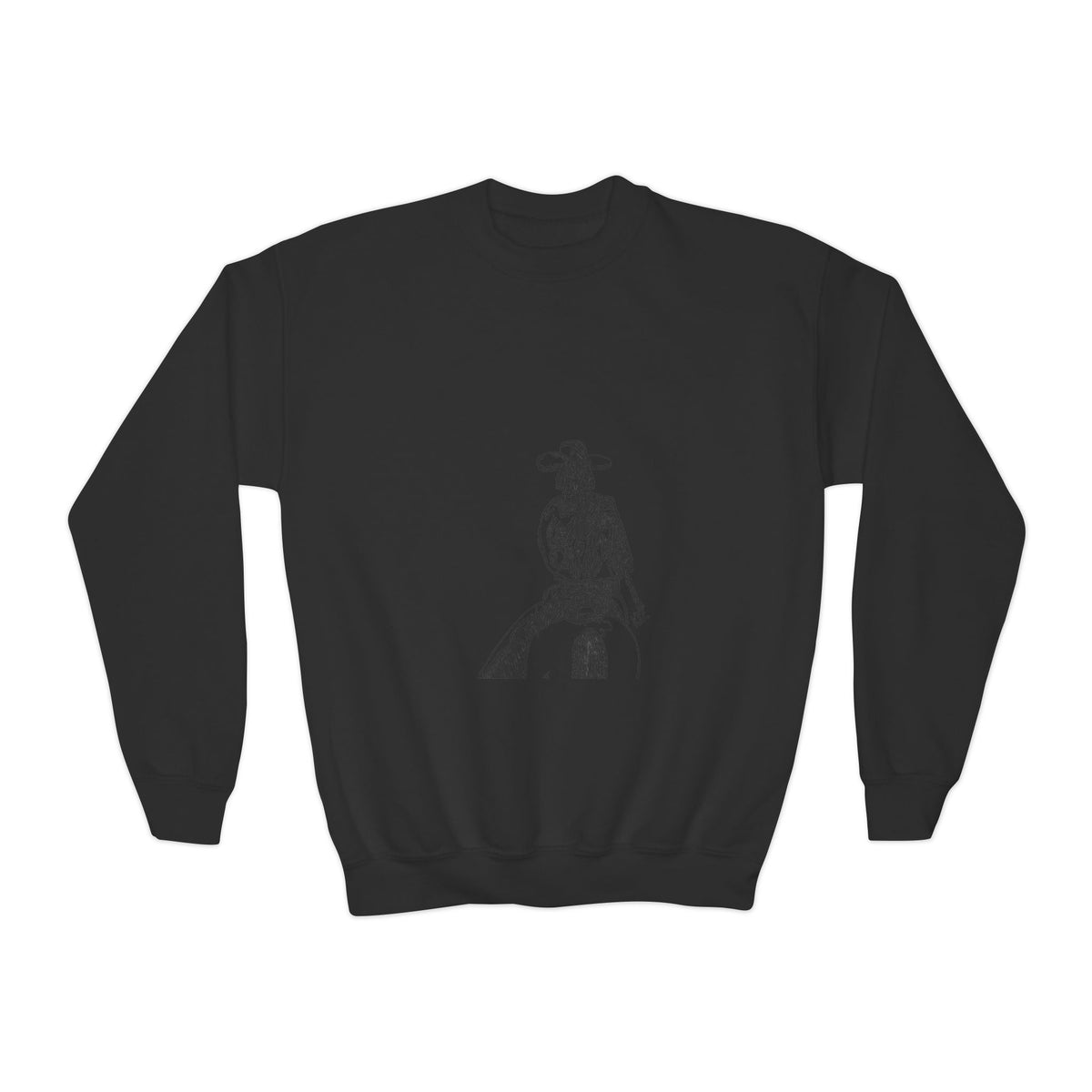 Youth Crewneck Sweatshirt cowgirl bible verse