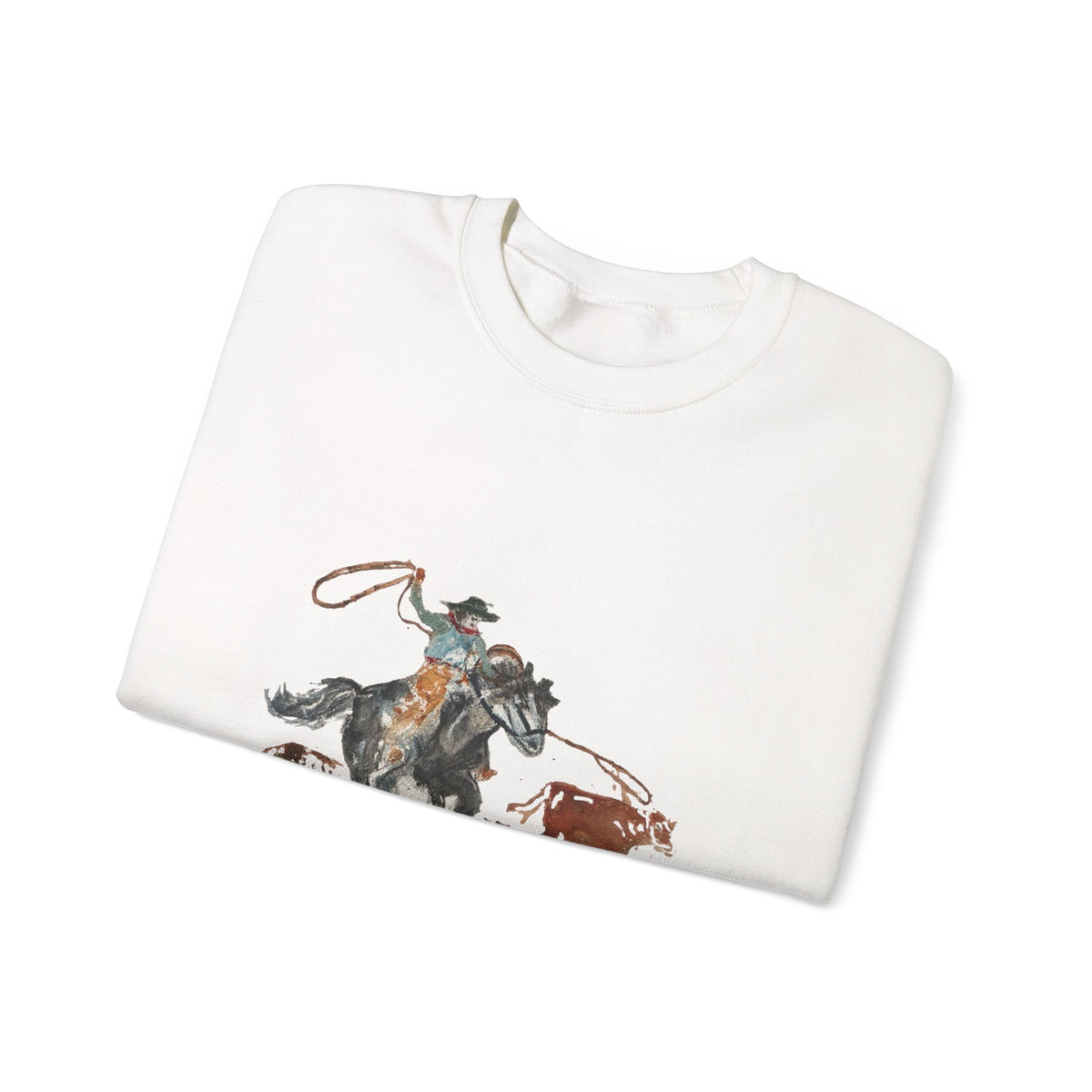 Roper Crewneck Sweatshirt watercolor by Paula Emry-burtt