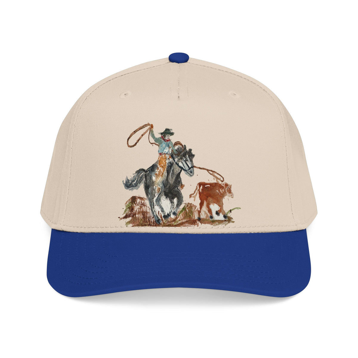 Roper watercolor baseball cap by Paula Emry-burtt