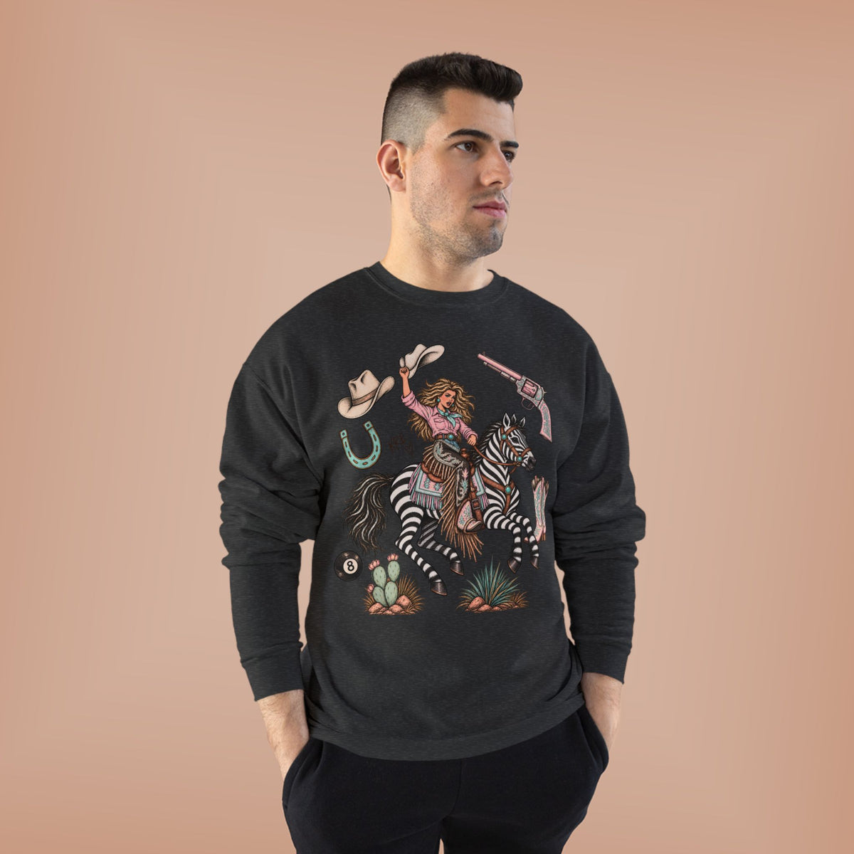Zebra girl crewneck
