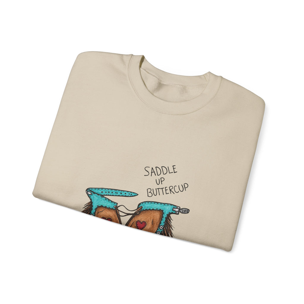Saddle up buttercup crewneck