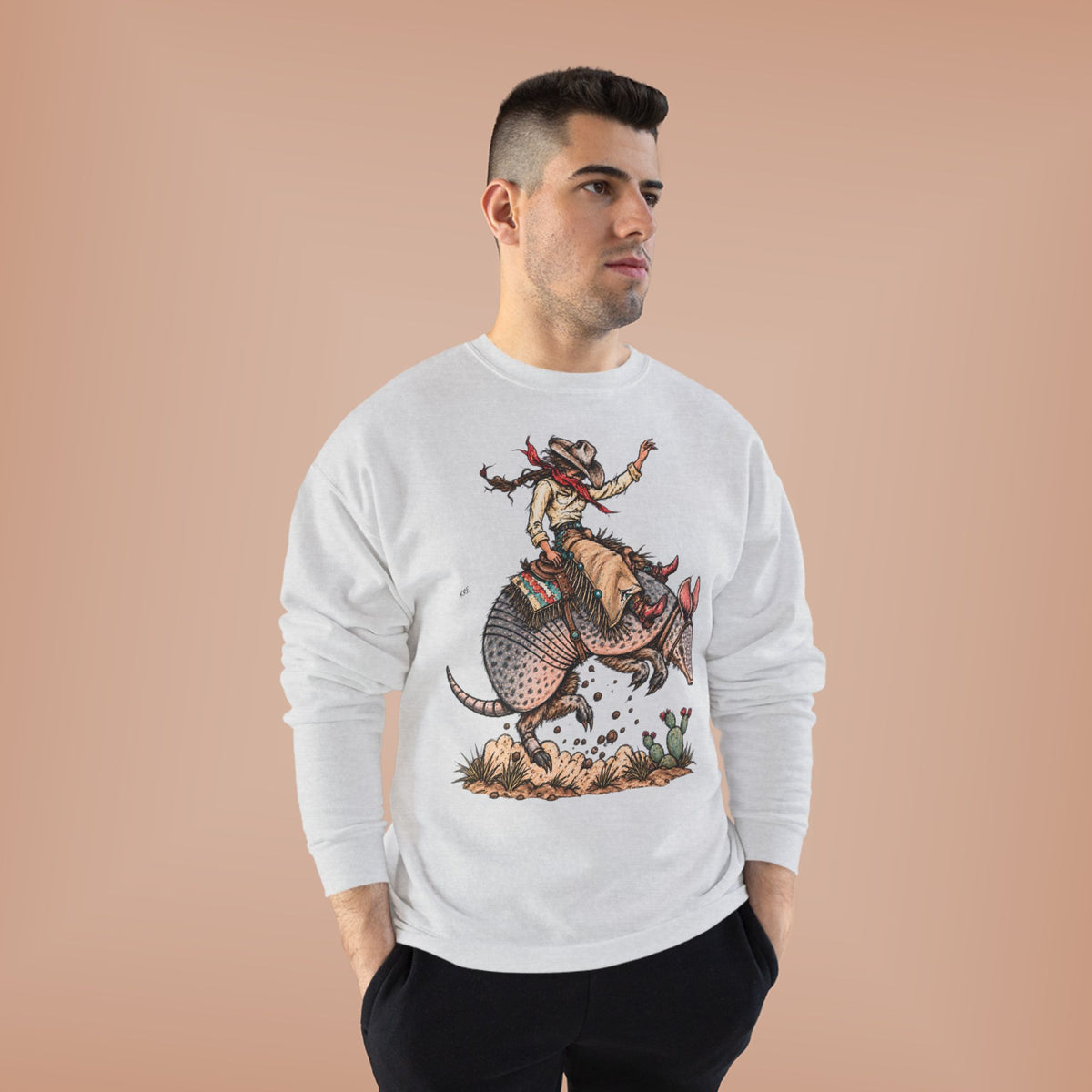 Buckin dillo crewneck