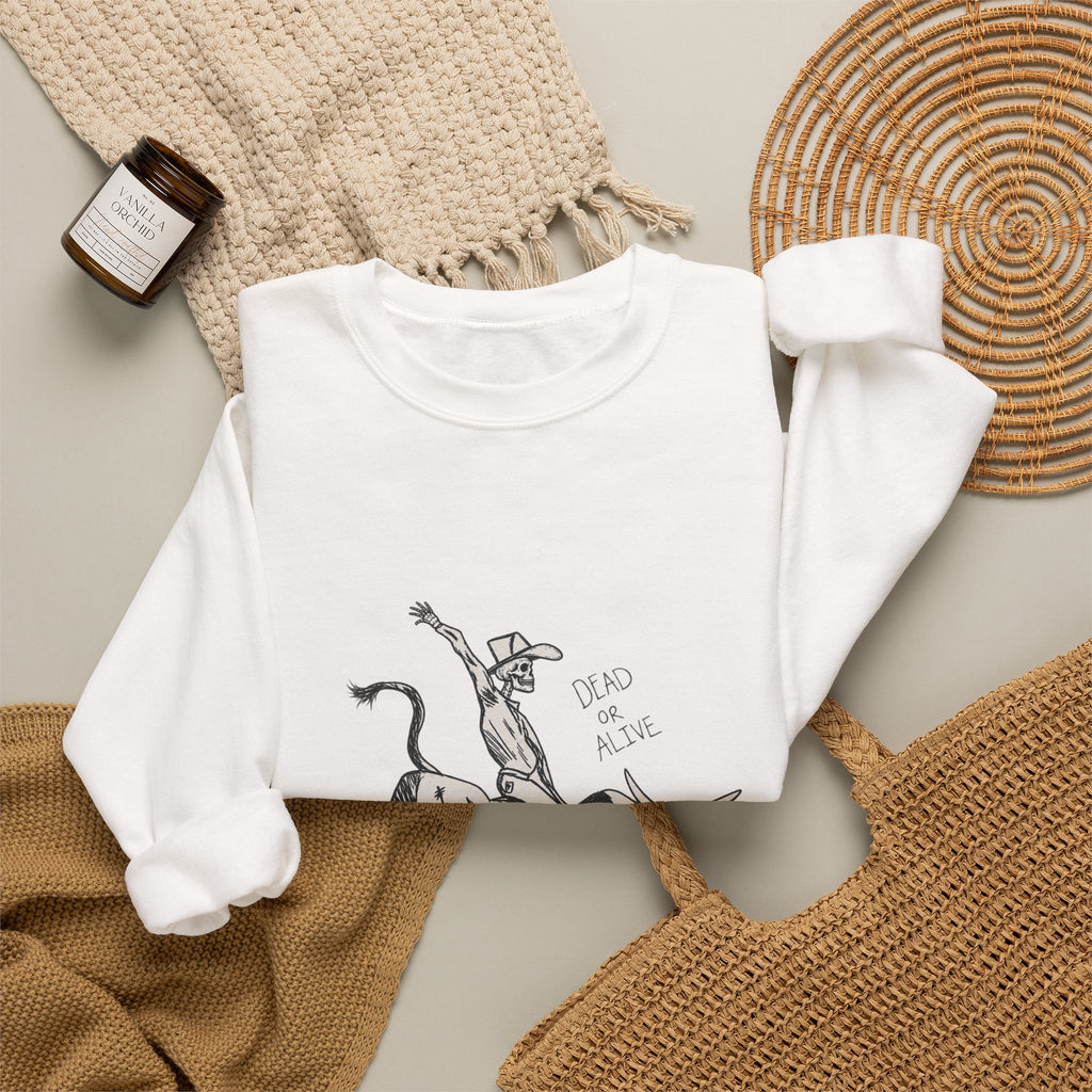 Dead or alive Crewneck Sweatshirt 
Fall drop