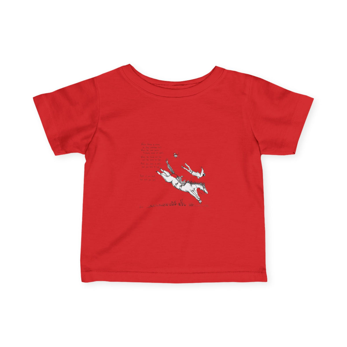 Get back up infant tee