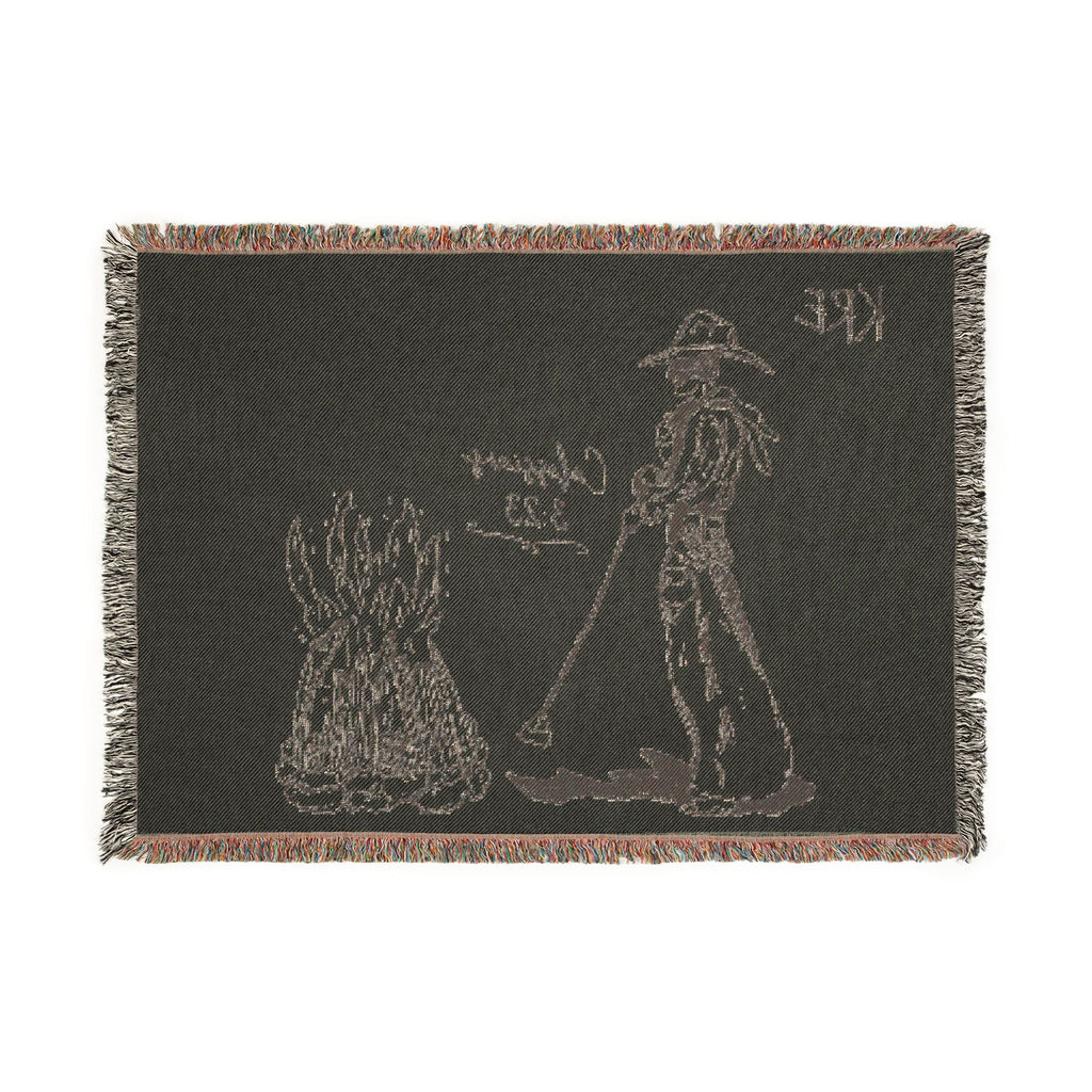 Cowboy bible verse Woven Blanket