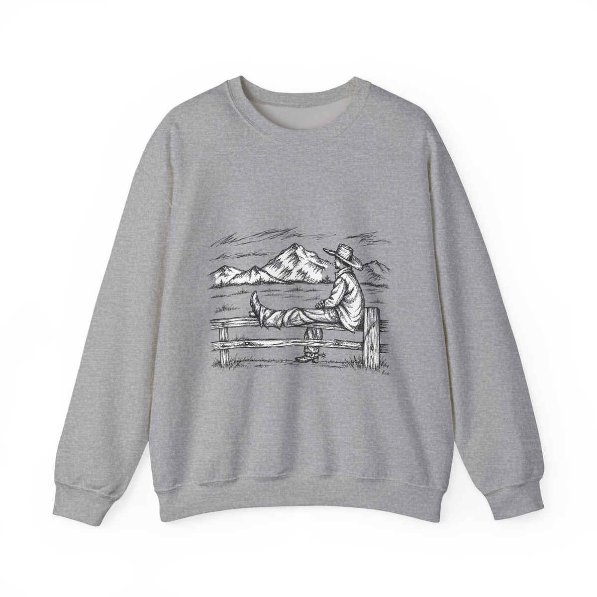 Western solitude crewneck