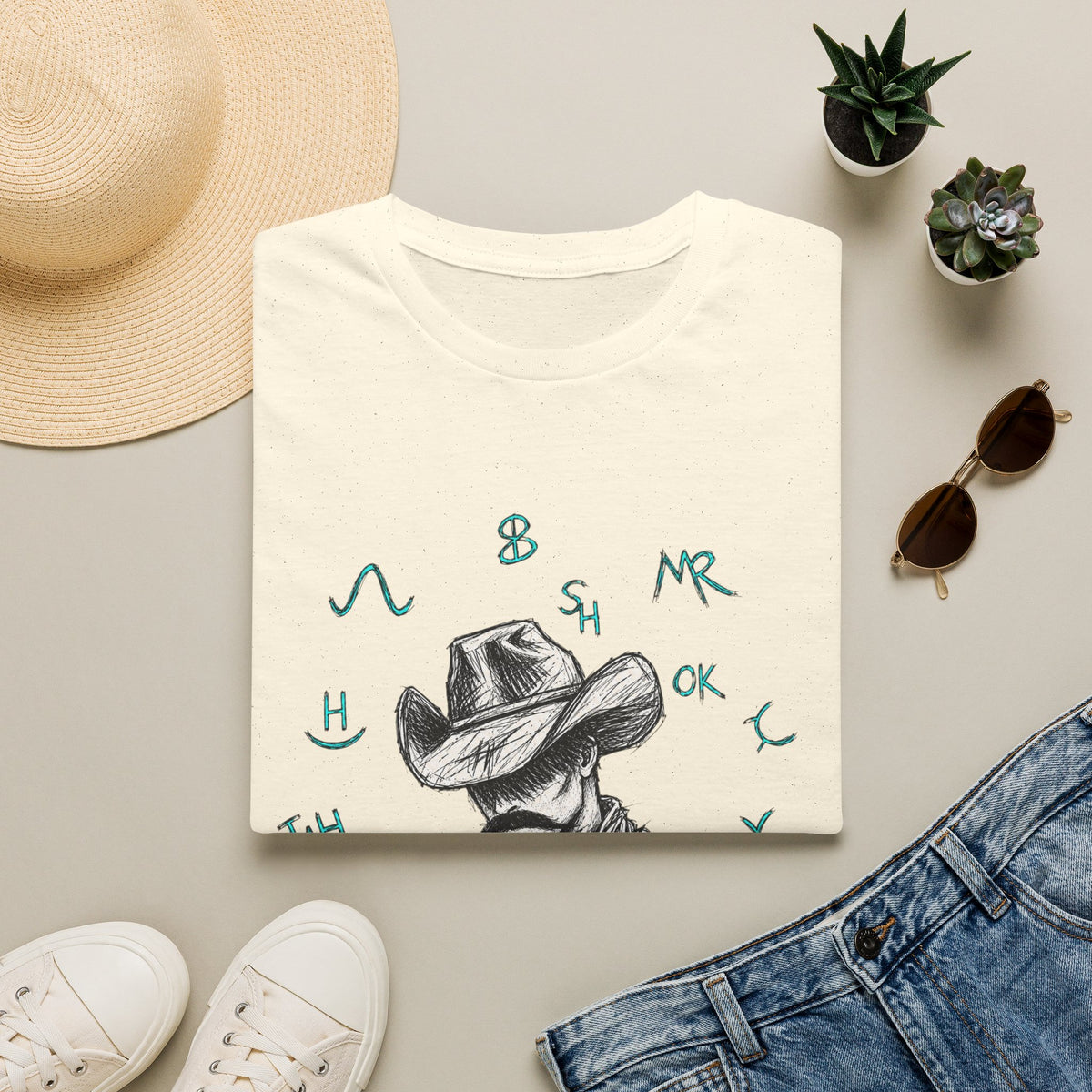Branded cowboy T-shirt