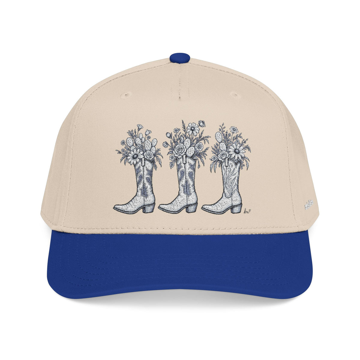 Wild boots and wild flowers Baseball Cap embroidered