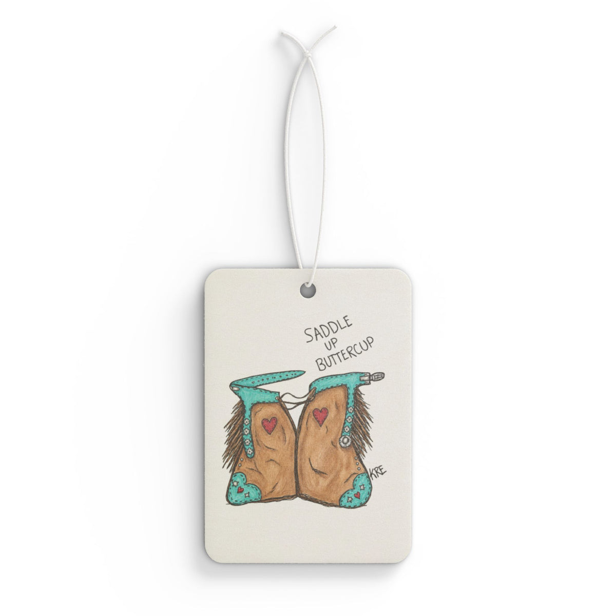 Saddle up buttercup car airfreshner