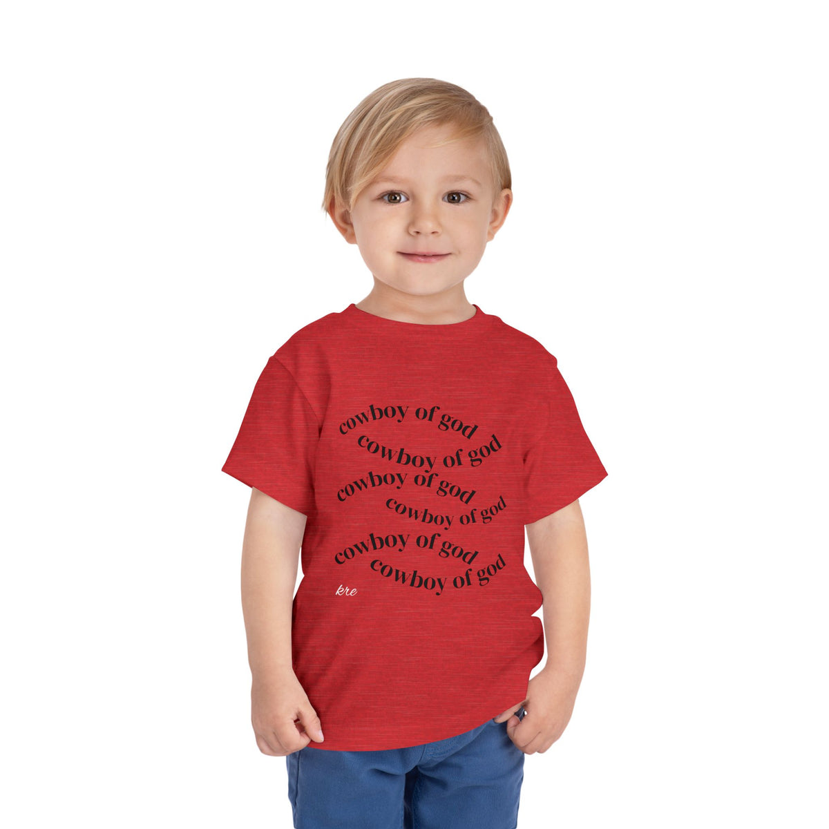 Cowboy of god Toddler Short Sleeve Tee