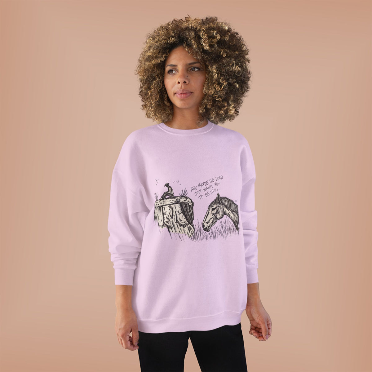 In the stillness crewneck