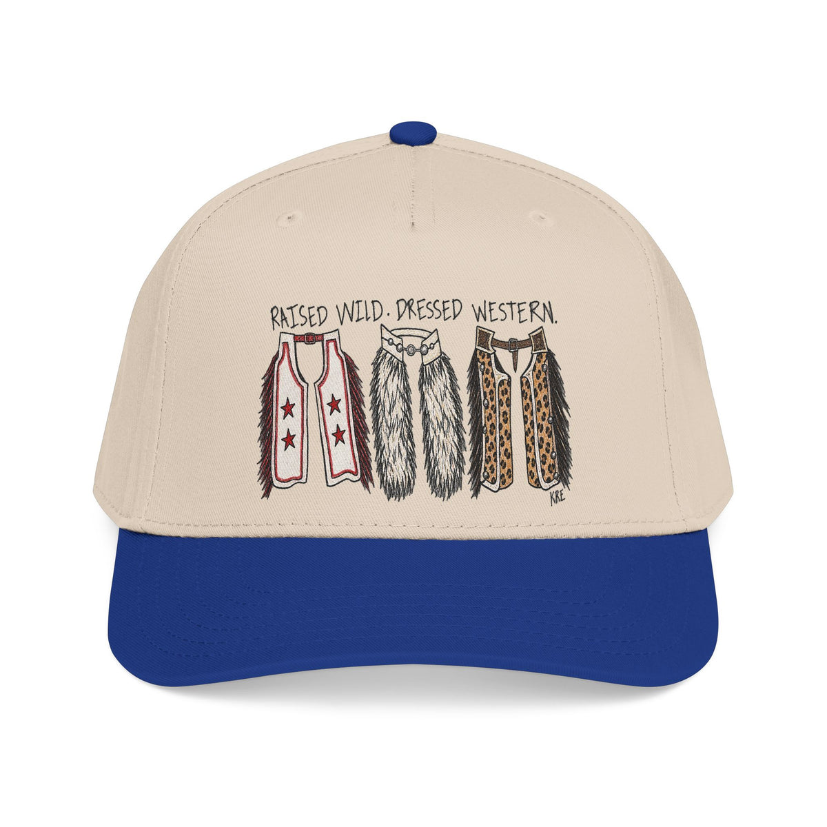 Mid Profile Baseball Cap raised wild, dressed western