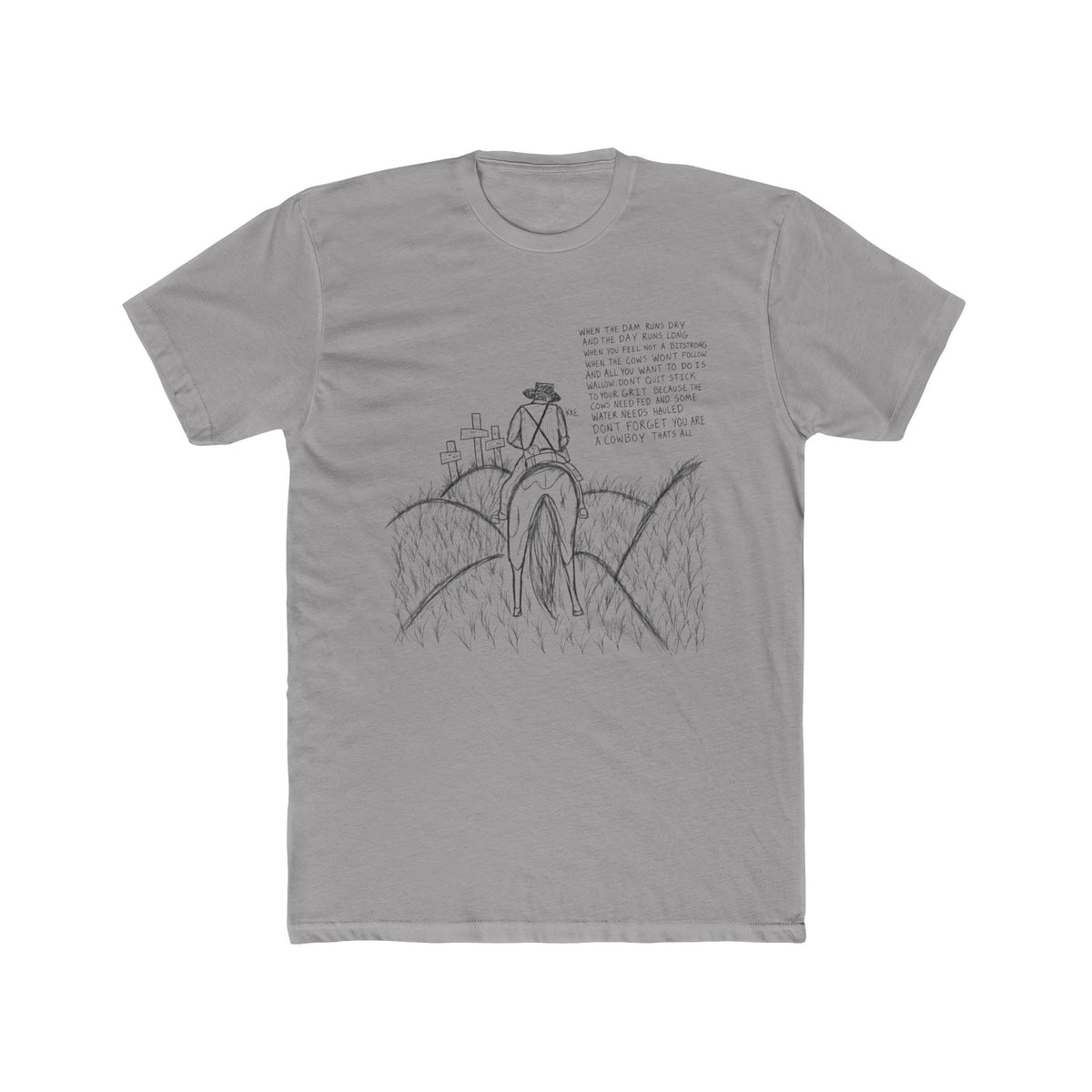 Cowboy that’s all poem T-shirt